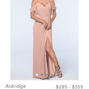 Aldridge Peach Bridesmaid Dress (Watters) Worn 1x
